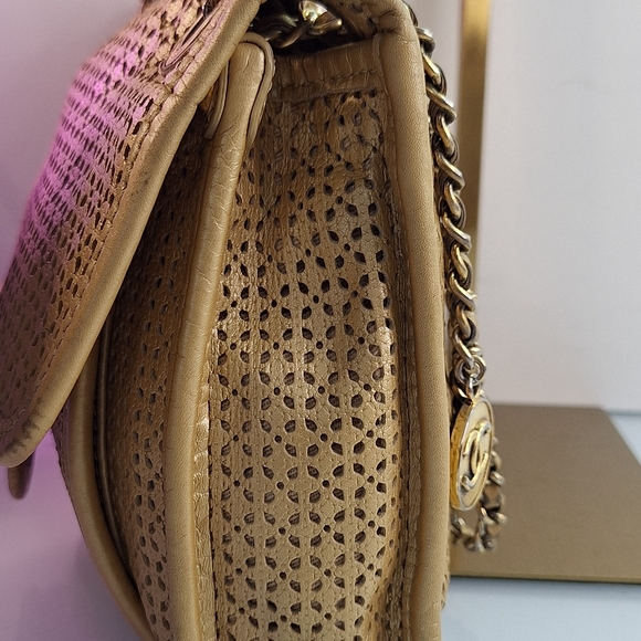 Chanel Gold Woven Women's Bag - Picture 3 of 14